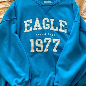 American Eagle Blue Crewneck (Oversized)